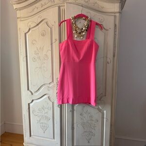 Chic Pink Sleeveless Dress